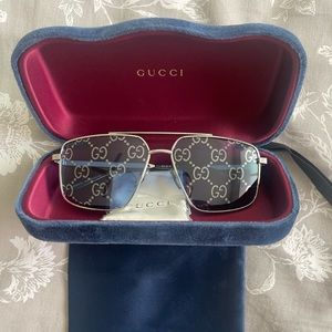 Gucci GG0941S 004 shiny silver glasses